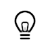 Icon of a light bulb inside a circle symbolizing energy or ideas.