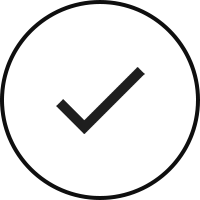 Black left-pointing arrow icon on a dark background.